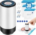 Handheld Vacuum Sealer, 3rd Generation Vacuum Sealer for Food + 30 Sous Vide Bags - Image 2