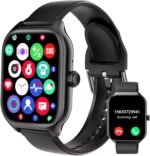 Harper Smart Watch for Men Women, Two Straps (Silicone+mesh) 2.01" HD Smartwatch Bluetooth Call + Music Control for iPhone/Android (Black), with Fitness Tracker, Heart Rate/Sleep Monitor, 100+ Modes - Image 2