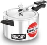 Hawkins Aluminium Classic Pressure Cooker, Induction Inner Lid Cooker, Pan Cooker, Best Cooker, Silver Icl50 5 Litre - Image 2