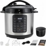 HealSmart 16-in-1 Electric Pressure Cooker 8 Quart, Non-Stick Stainless Steel Multi Cooker for Slow Cooking, Yogurt Maker, Steam, Rice, Bake, Dishwasher Safe, Silver - Image 2