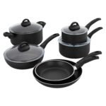 Henckels Everlift 10-Piece Nonstick cookware set, Made in Italy, durable 3-layer coating, lightweight aluminum from recycled materials, Oven safe to 400°F, Dishwasher safe - Image 2