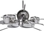 Heritage Steel Eater Series 10 Piece Cookware Set | Made in USA | 5 Ply Fully Clad Stainless Steel Cookware Set | Stay Cool Handle | Induction Ready & Non-Toxic - Image 2