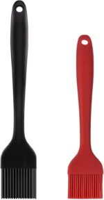Hhyn Silicone Basting Pastry Brush Set 2 Pack Heat Resistant Spread Oil Butter Sauce for BBQ Grill Barbeque Kitchen Baking Cooking Pastries, 1 Large & 1 Small - Image 2