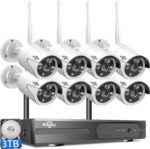 Hiseeu Wireless Pro WiFi Security Camera System, 16CH 4K NVR Kit, Corded Powered 8Pcs 5MP CCTV Home Security Camera System for Indoor/Outdoor, Night Vision, Waterproof, Motion Detection, 3TB HDD - Image 2