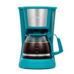 Holstein Housewares 5 Cup Drip Coffee Maker – Compact and User-Friendly with Auto Pause & Serve, Reusable Filter, Measuring Spoon & Glass Carafe, Office & Dorm Use, Teal - Image 2
