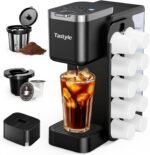Hot & Iced Coffee Maker with Magnetic K-Pod Organizer (Pods Not Included), Stores 10 Pods, 4-5 Cups Coffee Maker & Single-serve Brewer for K Cup & Grounds, 40oz Removable Water Tank, Black - Image 2