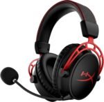 HyperX Cloud Alpha Wireless - Gaming Headset for PC, 300-hour battery life, DTS Headphone:X Spatial Audio, Memory foam, Dual Chamber Drivers, Noise-canceling mic, Durable aluminum frame,Red - Image 2