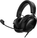 HyperX Cloud III – Wired Gaming Headset, PC, PS5, Xbox Series X|S, Angled 53mm Drivers, DTS, Memory Foam, Durable Frame, Ultra-Clear 10mm Mic, USB-C, USB-A, 3.5mm – Black (Renewed) - Image 2