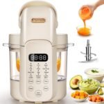 IAGREEA 9 IN 1 Glass Baby Food Maker, One Step Baby Food Processor Steamer Puree Blender Grinder Mills Machine, Auto Cooking & Grinding for Healthy Homemade Baby Food with 3 Age Stages, BPA-Free - Image 2