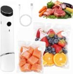 ICEDOG Portable Vacuum Sealer Kit - 30 Reusable Bags Included | Compact Handheld Food Saver for Meat, Cheese & More | Powerful Seal Technology | Ideal for Home, Camping & Travel (30) - Image 2