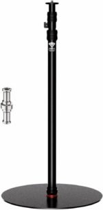 IFOOTAGE RB-A400 Round Base Light Stand Monopod, 79" Tripod Monopod for Cameras, Lights, Webcam, Live Streaming, Vlogging, Payload 22LBS - Image 2