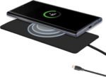 IJS Ultra Slim Wireless Charger Up to 15W Max Fast Charging Pad Compatible for Apple, Samsung Devices, Smart Phone Charger - Adapter Not Included - Image 2
