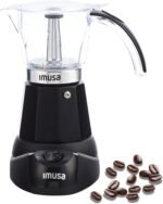 IMUSA 6 or 3 Cup Electric Espresso Maker Black Coffee Machine for Cuban Coffee, Moka and Espresso Drinks - Image 2