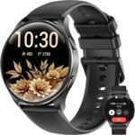 IOWODO Smart Watch for Women Men, 1.43" AMOLED Ultra-Clear Screen Fitness Tracker with HeartRate/Sleep Monitor, 21Languages, Answer/Make Calls,Waterproof Smartwatch for Android and iPhone (2 Straps) - Image 2