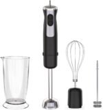 Immersion Blender Handheld,1000W Professional Stick Blender with BPA-Free Stainless Steel, Includes Beaker, Whisk, Frother, for Kitchen, Baby Food - Image 2