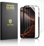 ImpactStrong 3-Pack Shatterproof Tempered Glass Screen Protector for iPhone 16 Pro Max [Easy Installation Frame] [Bubble Free] [9H Hardness] [Full Coverage] Case Friendly, 6.9 Inch - Image 2