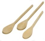 Imusa Wooden Spoons 3-Piece | Maplewood | Non-Scratch | For Cooking | Set of 3 - Image 2