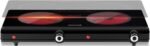 Infrared Double Burner Electric Cooktop - 1800W Portable Stove, Heat-up In Seconds, Countertop Cooktop for Dorm, Compatible with All Cookware - Image 2