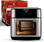Instant Pot 10QT Air Fryer, 7-in-1 Functions with EvenCrisp Technology that Crisps, Broils, Bakes, Roasts, Dehydrates, Reheats & Rotisseries, Includes over 100 In-App Recipes, Stainless Steel - Image 2