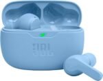 JBL Vibe Beam - True Wireless JBL Deep Bass Sound Earbuds, Bluetooth 5.2, Water & Dust Resistant, Hands-free call with VoiceAware, Up to 32 hours of battery life (Blue) (Renewed) - Image 2
