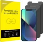 JETech Privacy Screen Protector for iPhone 16e 2025, iPhone 13/13 Pro 6.1-Inch, Anti Spy Tempered Glass Film, 2-Pack - Image 2