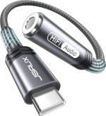 JSAUX USB Type C to 3.5mm Female Headphone Jack Adapter, USB C to Aux Audio Dongle Cable Cord Compatible with iPhone 17 Pro Max/16 Pro/15, Samsung Galaxy S24/S23/S22 Ultra, iPad Pro, Pixel 9/8 Grey - Image 2