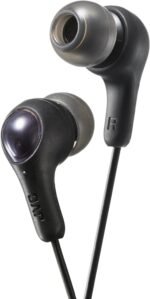 JVC Gumy in Ear Earbud Headphones, Powerful Sound, Comfortable and Secure Fit, Silicone Ear Pieces - HAFX7B Black, Small - Image 2