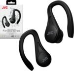 JVC Sport True Wireless Earbuds Headphones, Lightweight and Compact, Long Battery Life (up to 30 Hours), Sound with Neodymium Magnet Driver, Water Resistance (IPX5) - HAEC25TB (Black), Small - Image 2