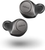 Jabra Elite 75t Titanium Black Voice Assistant Enabled True Wireless Earbuds with Charging Case (Renewed) - Image 2