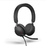 Jabra Evolve2 40 UC Wired Headphones, USB-A, Stereo, Black – Telework Headset for Calls and Music, Enhanced All-Day Comfort, Passive Noise Cancelling Headphones, UC-Optimized with USB-A Connection - Image 2