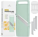 Japanese Mandoline Slicer – Professional Slicer Vegetable Cutter Japanese Mandoline Slicer for Kitchen with Interchangeable Stainless Steel Blades – Narrow Handheld Food Manual Slicer - Image 2
