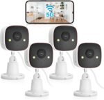 Jennov 2K Security Cameras, WiFi Indoor Cameras for Home Security, Plug in Powered Pet Cams, Dual-Band (5GHz/2.4GHz), Color Night Vision, 2-Way Audio, Human Motion Detection, IP66 Waterproof Outdoor - Image 2