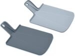 Joseph Joseph Chop2Pot Plus Foldable Plastic Cutting Boards, Easy Grip Handle, Non Slip Feet, Blue - Image 2