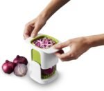 Joseph Joseph ChopCup Vegetable Chopper and Dicer, Sharp Stainless Steel blades, White - Image 2
