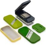 Joseph Joseph Multi-Prep Compact 4-in-1 Multifunctional Set, Kitchen Vegetable Chopper & Dicer, Cheese Grater, Mandoline Veggie Slicer, Food Julienne Cutter with Container - Image 2