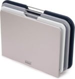 Joseph Joseph Nest 3 Piece Color Coded Cutting Board Set With Storage Stand, Regular - Grey/Blue - Image 2