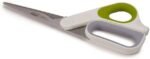 Joseph Joseph PowerGrip Kitchen Shears Scissors with Thumb Grip and Herb Stripper Separates for Cleaning Japanese Stainless-Steel, White/Green - Image 2