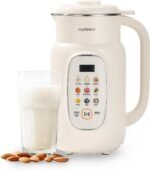 Joydeem Nut Milk Maker Machine,Adjustable Temperature Control, 46oz Almond, Soy, Oat, Coconut Plant-Based Non-Dairy Beverage Blender with 10 Blades, Auto Clean, Boil Water, Timer, Keep Warm, White - Image 2