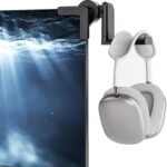 KDD Headset Stand for Monitor - Adjustable Headphone Holder with 360 Degree Rotation - Headphone Hanger for Desk - Sturdy and Space-Saving Design Cubical Accessories for Work - Image 2