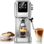 KEENSTAR 20Bar Espresso Machine with Hot & Rapid Cold Brew, Stainless Steel Coffee Makers, Espresso Maker with Milk Frother Steam Wand, Touch Screen with Water Tank for Latte, Cappuccino, Gift - Image 2