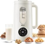 KFJ 8 in 1 Nut Milk Maker Machine, 41oz Homemade Coconut, Soy, Oat, Almond, Plant Based Milks and Non-Dairy Beverages with Delay Start/Boil Water/Self-Cleaning, White - Image 2