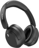 KIMHOST T30 Active Noise Cancelling Headphones, 120Hrs Playtime Bluetooth 5.3 Headphones, Multipoint, Deep Bass, Foldable, HiFi Stereo Wireless Over Ear Headphone for Travel, Office, Music, Game, Gym - Image 2