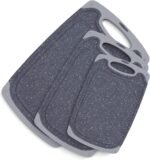 KIMIUP Kitchen Cutting Board (Set of 3),Professional Chopping Boards Sets,Dishwasher Safe Cutting Boards With Juice Grooves & Carrying Handle & No BPA - Image 2