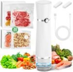 KITHELP Vacuum Sealer for Food, Food Saver Vacuum Sealer Machine + 30 Reusable Vacuum Bags, Compact Handheld Vacuum sealer for Preservation Chef and Home - Image 2