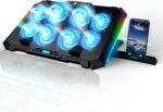 KLIM V8 Gaming Laptop Cooling Pad with 8 Fans + New Version + Gaming Laptop Cooler + Stable RGB Laptop Stand with Fan + Compatible up to 17" + 2 USB Ports + Phone Holder + 5 Year Assurance - Image 2