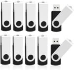 KOOTION 10 X 16 GB USB Flash Drive USB 2.0 Thumb Drive Memory Pen Stick Jump Drive Keychain Design Zip Drives Bulk (Black) - Image 2