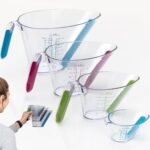 KPKitchen 4-Piece Angled Liquid Measuring Cups Plastic Set - BPA-Free Mini Oz, 1, 2 and 4 Plastic Measuring Cup Sizes - Measuring Cups For Liquids with ML & Cups Measures - Small & Large Measure Cup - Image 2