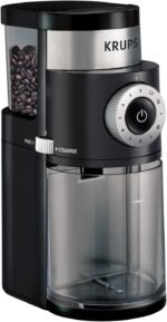 KRUPS Precision Burr Coffee Grinder: 12 Settings, 8 oz Capacity for Drip, French Press, Espresso, Pour Over, Cold Brew - Stainless Steel, 110W, Auto-Stop, Easy Clean - Coffee Grinders for Home Use - Image 2