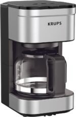KRUPS Simply Brew Compact 5 Cup Coffee Maker: Stainless Steel Design, Pause & Brew, Keep Warm, Reusable Filter, Drip-Free Carafe - Image 2