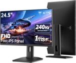 KTC 24.5 Inch 240Hz Gaming Monitor, FHD 1080p Fast IPS Computer Monitor, 1ms with Adaptive-Sync, HDR400, HDMI x2, DPx1, VESA Mount, Tilt/Pivot/Height Adjustment, H25T7-3 - Image 2